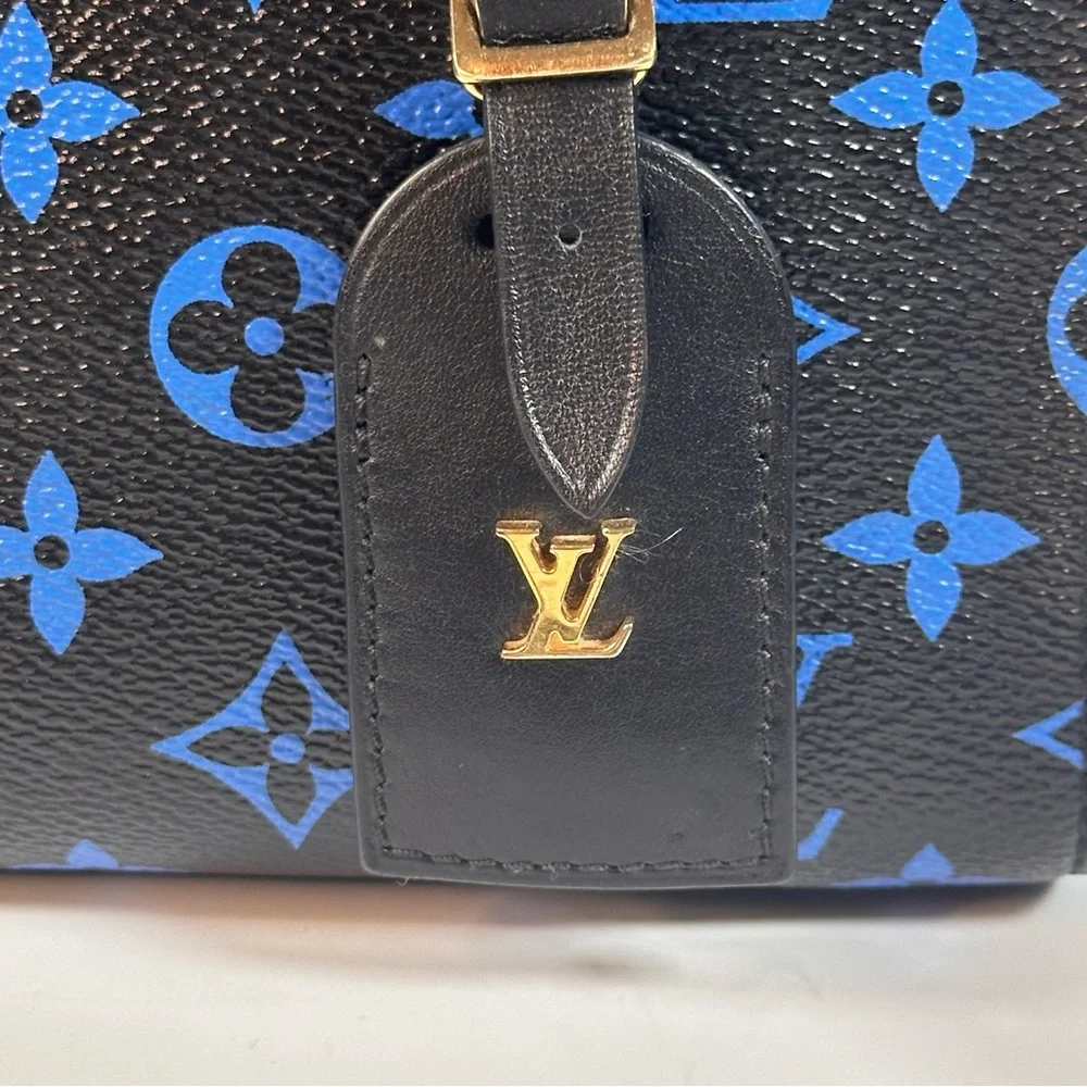 Louis Vuitton Colored Monogram Speedy Amazon PM Blue Black - Picture 4 of 15
